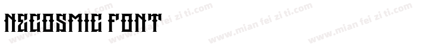 Necosmic Font字体转换